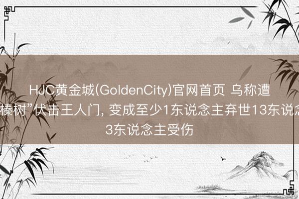 HJC黄金城(GoldenCity)官网首页 乌称遭俄中导“榛树”伏击王人门， 变成至少1东说念主弃世13东说念主受伤