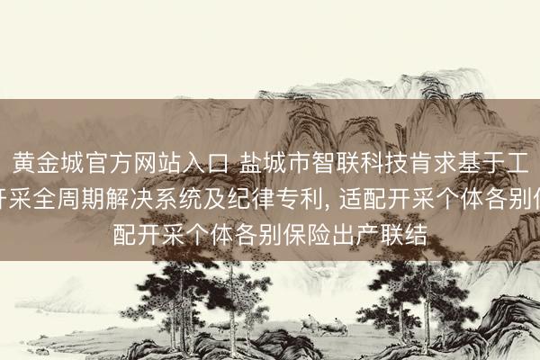 黄金城官方网站入口 盐城市智联科技肯求基于工业互联网的开采全周期解决系统及纪律专利, 适配开采个体各别保险出产联结